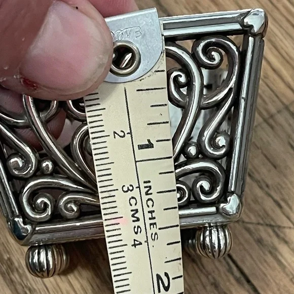 Brighton Metal Heart Trinket Box w Lid Beautiful jewelry box - Picture 9 of 12